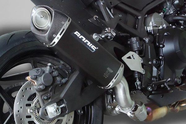 BODIS Slip-On Endschalldämpfer V4-M-CA Kawasaki Z H2 / Z H2 SE 2021–2025 Euro 5/5+ Edelstahl schwarz