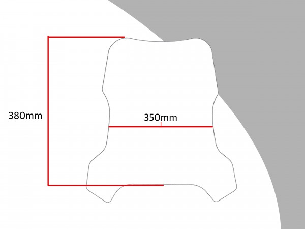 Verkleidungsscheibe Spoiler / Tourenform; BMW R100GS / R80GS Paris Dakar