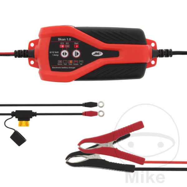 Batterieladegerät Motorrad Scan 1.0 6V / 12V 1 Ampere für 2-40Ah Batterien