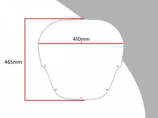 Powerbronze Verkleidungsscheibe Spoiler / Tourenform HONDA CBR 1000 FP