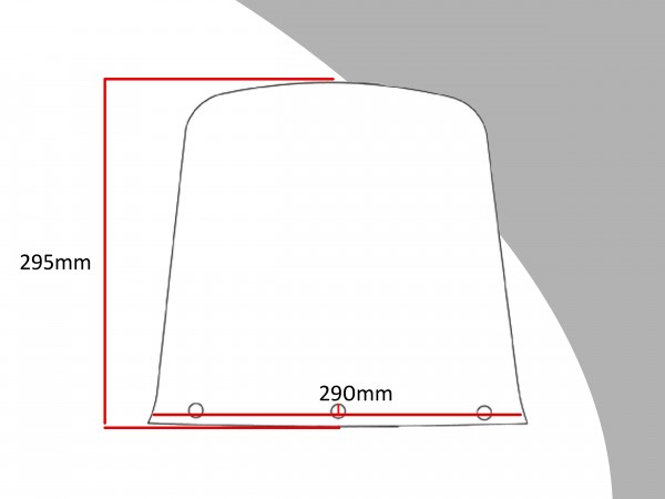 Powerbronze Verkleidungsscheibe Spoiler / Tourenform KAWASAKI KLR 650 A