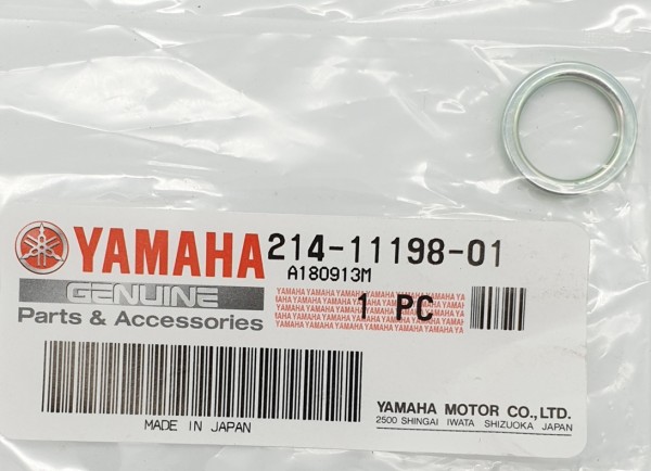 original Yamaha Ersatzteil 214111980100 Dichtring Ölablassschraube GASKET