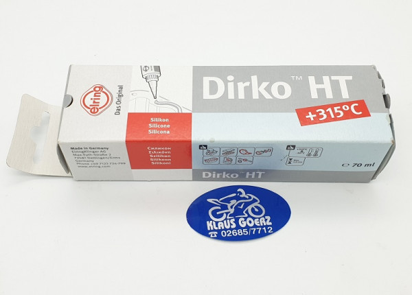 Dirko HT +315C Silikon Dichtmasse ELRING grau, 70ml Tube