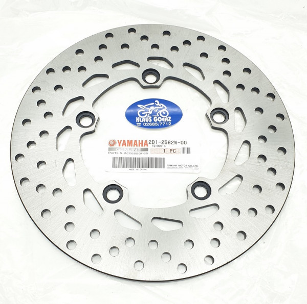 Bremsscheibe hinten Yamaha FZ1 & FZ-6, 2D12582W0000, Original Yamaha Ersatzteil, DISK, REAR BRAKE 2