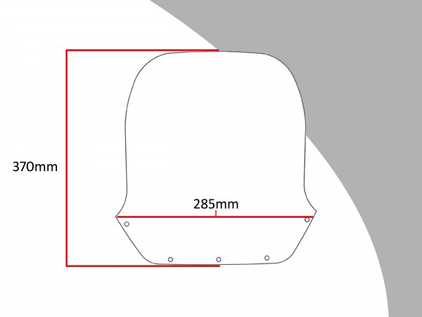 Powerbronze Verkleidungsscheibe Spoiler / Tourenform SUZUKI GSX 1100 ESD