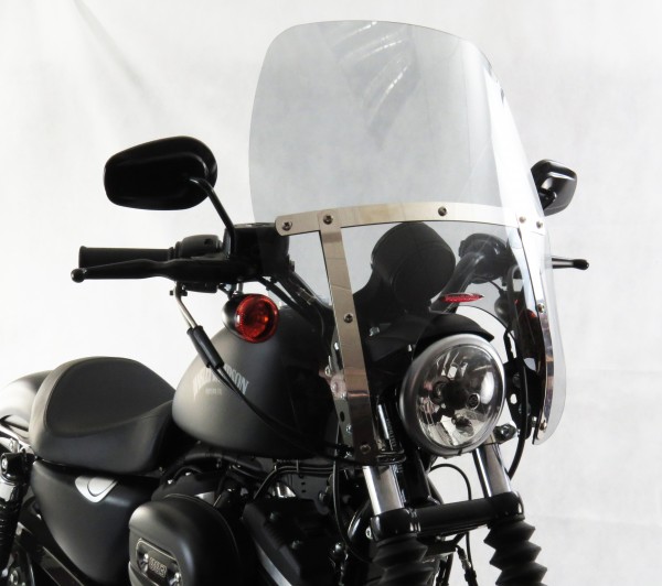 Batwing Windschild Für Chopper/Custombikes – Frontverkleidung Mit Windschutz, Schwarz Glänzend, 94 Cm Breit