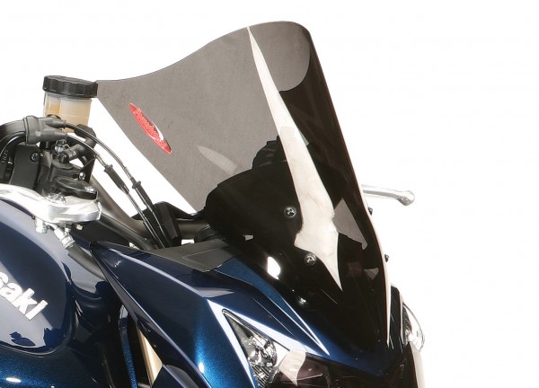 Motorrad Windschutzscheibe Shield Wind Screen Windschutzscheibe für Kawasaki Z1000 2007-2009 Schwarz） 