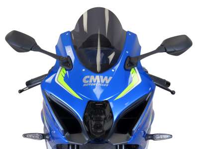 Windschutzscheibe RACE WRS Für Suzuki GSX-R 1000 2017–2020 – Getönt, Aus PMMA, 2 Mm, Mehr Luftabdeckung