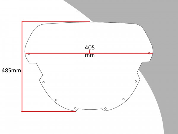 Powerbronze Verkleidungsscheibe Spoiler / Tourenform SUZUKI GSX-R 750 M